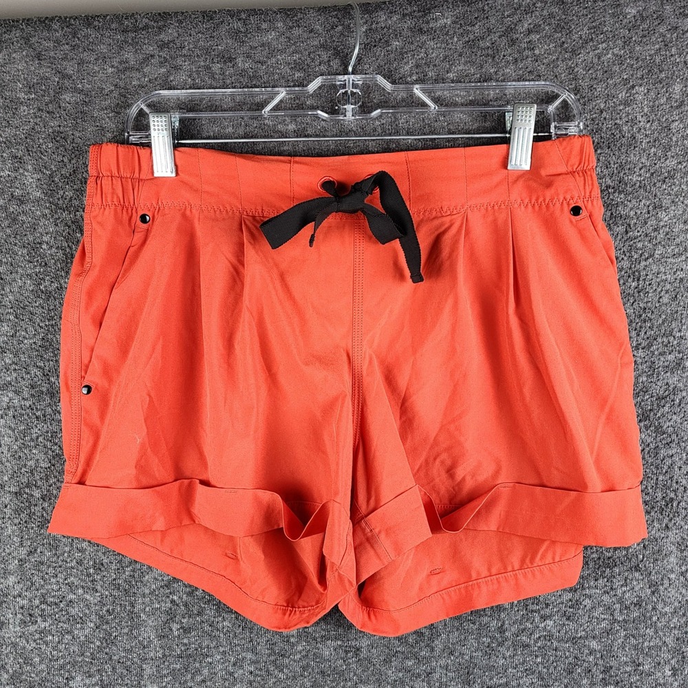 Lululemon Shorts Womens 10 Spring Break Away Orange Drawstring EUC